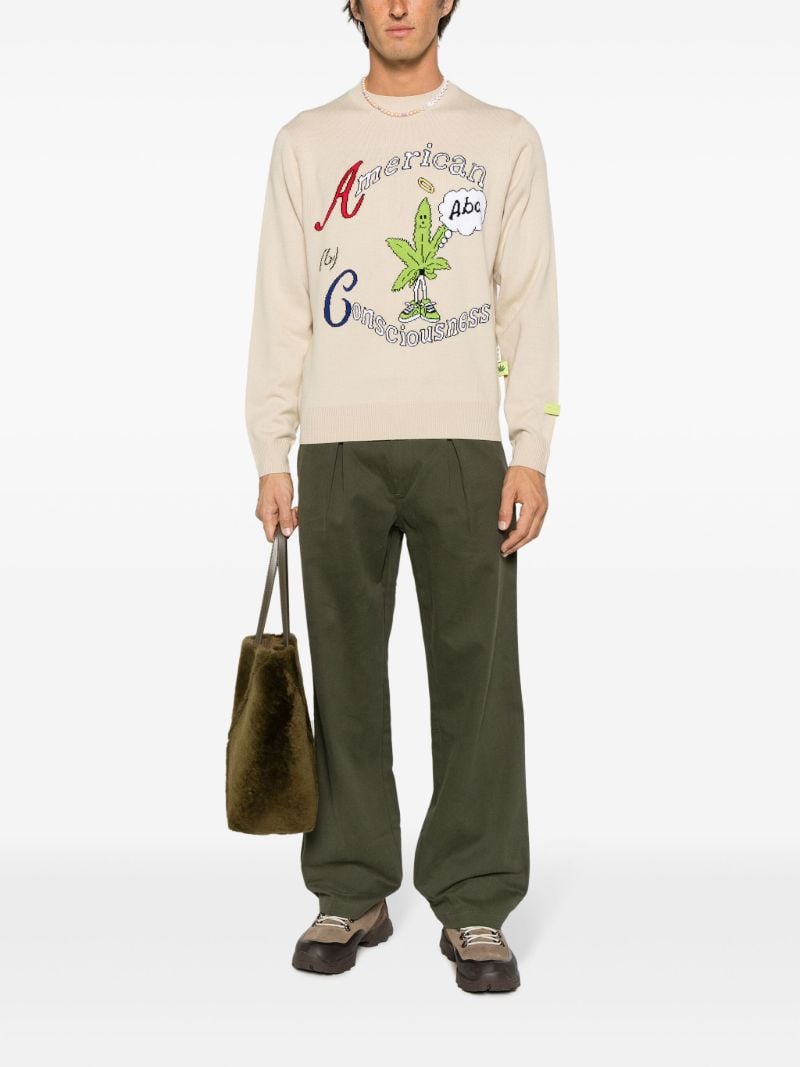 Neutral American Consciousness Sweater