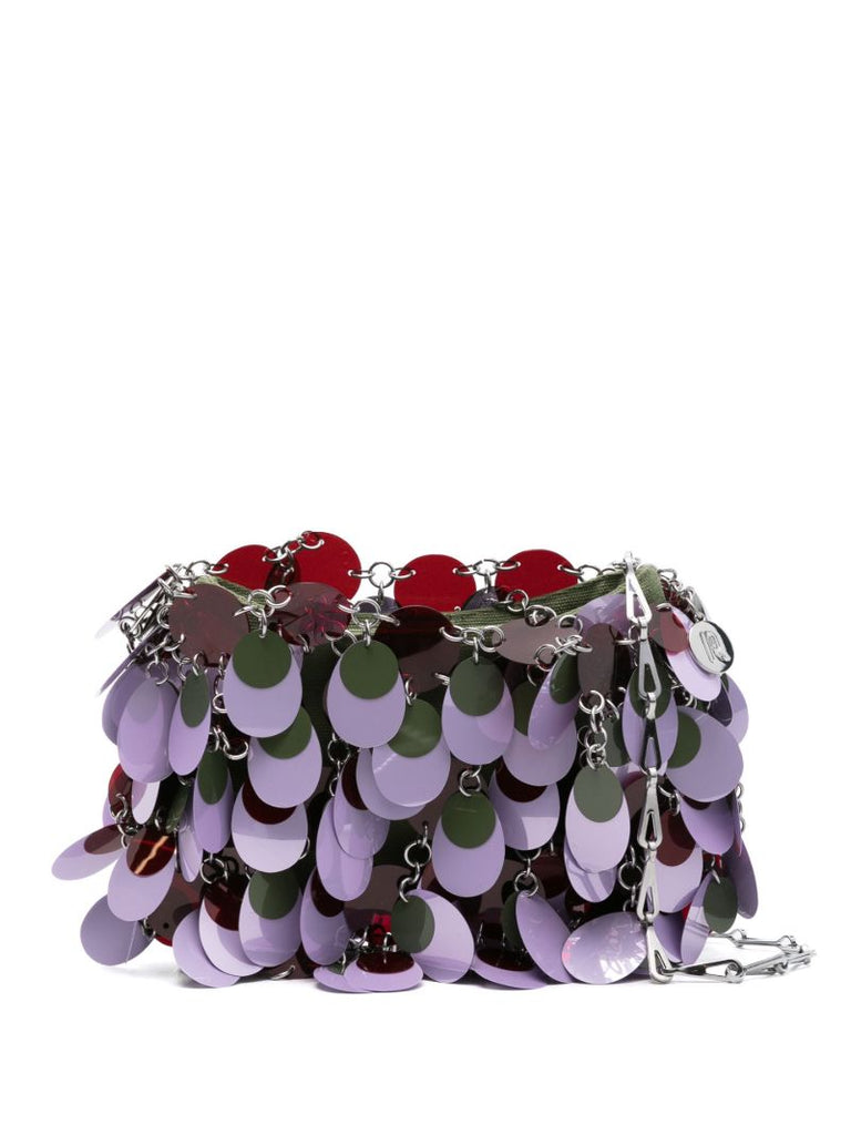 Purple Sparkle Sequinned Shoulder Bag