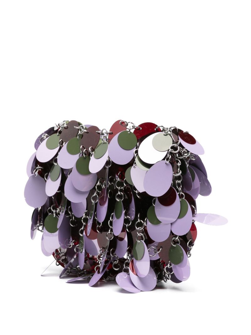 Purple Sparkle Sequinned Shoulder Bag