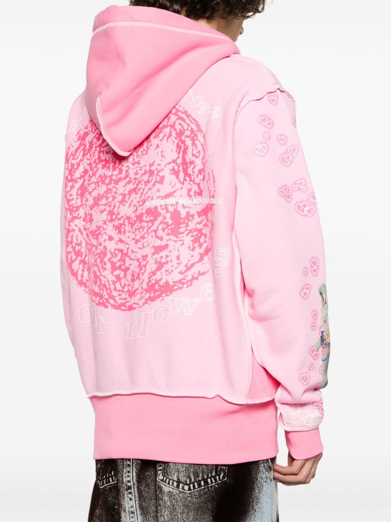 Pink Flowers Forever Jersey Hoodie