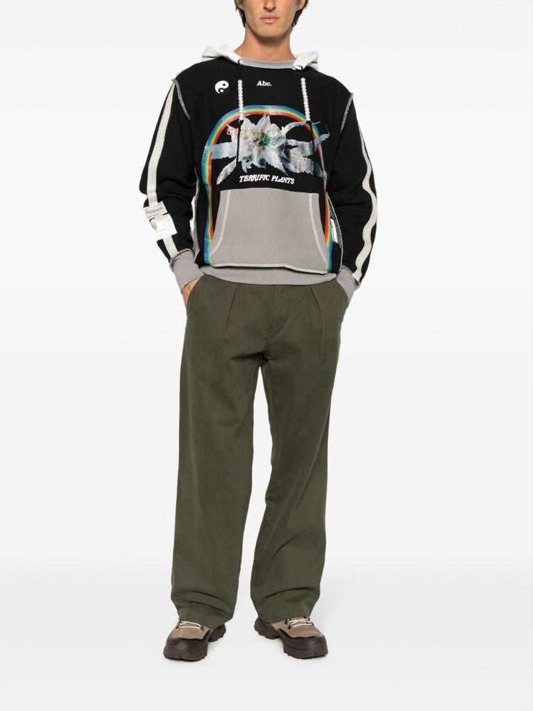 Black Terrific Plants Jersey Hoodie