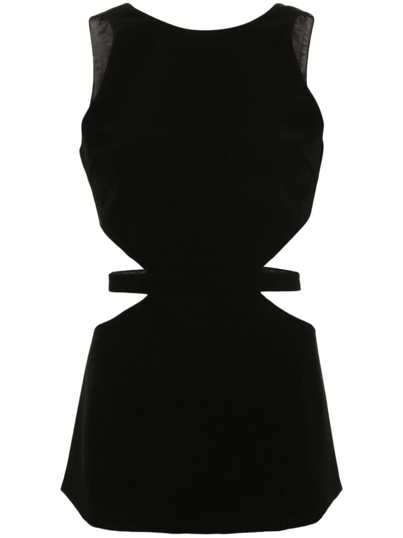 Black Patty Cut-out Top