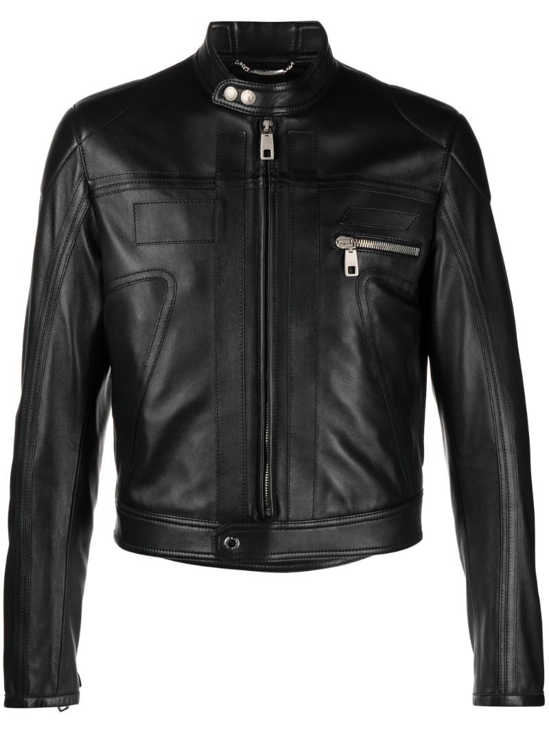 Black Leather Biker Jacket