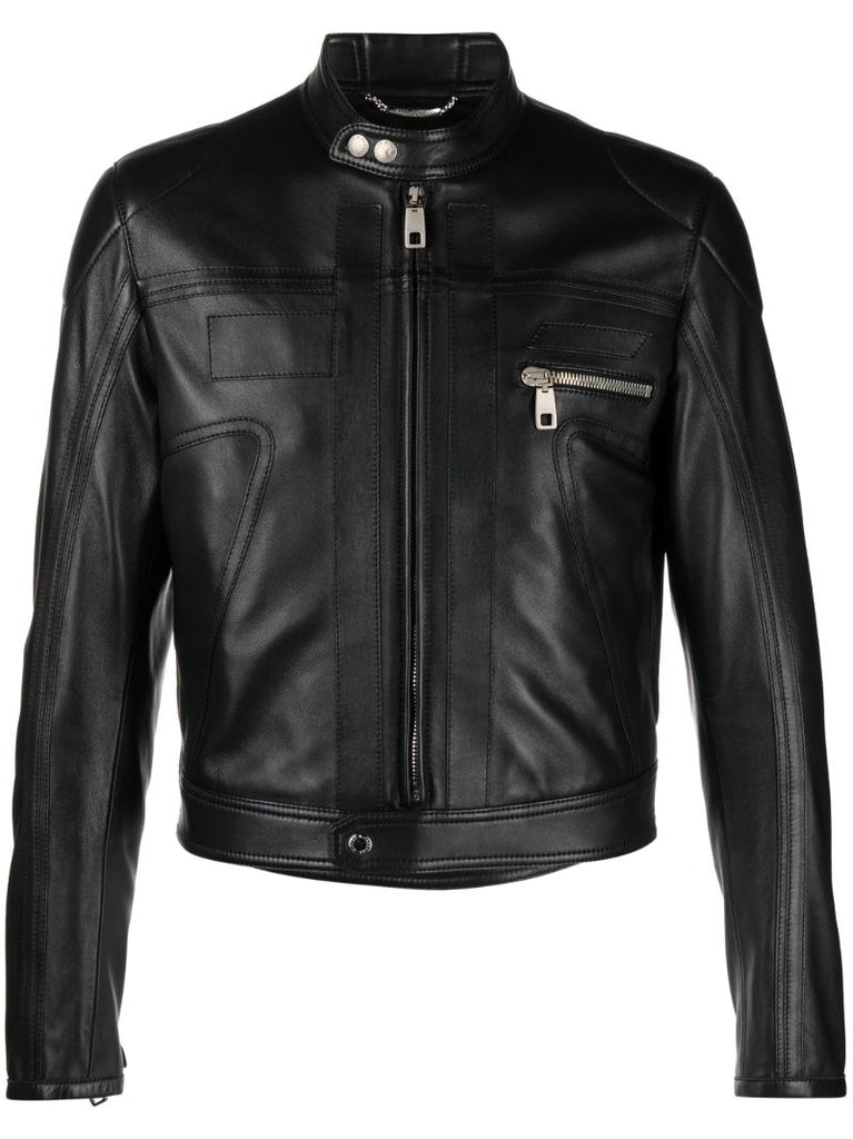 Black Leather Biker Jacket