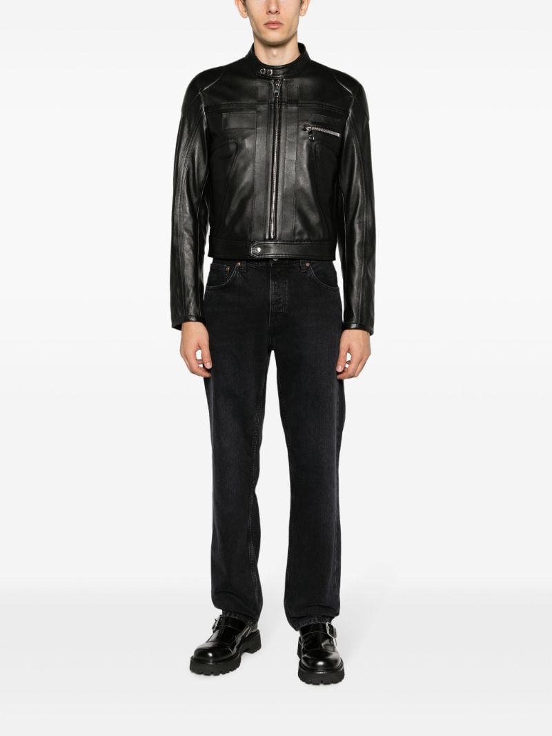 Black Leather Biker Jacket