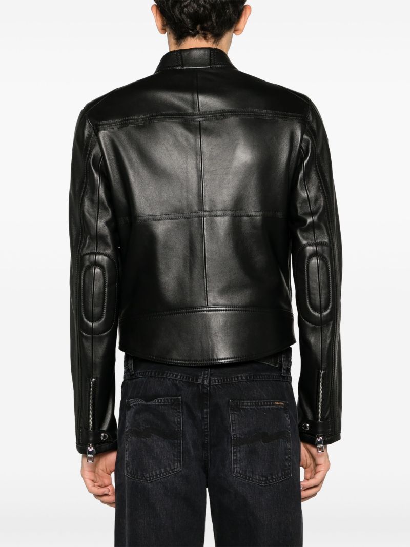 Black Leather Biker Jacket