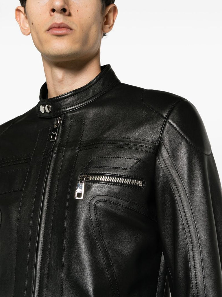 Black Leather Biker Jacket