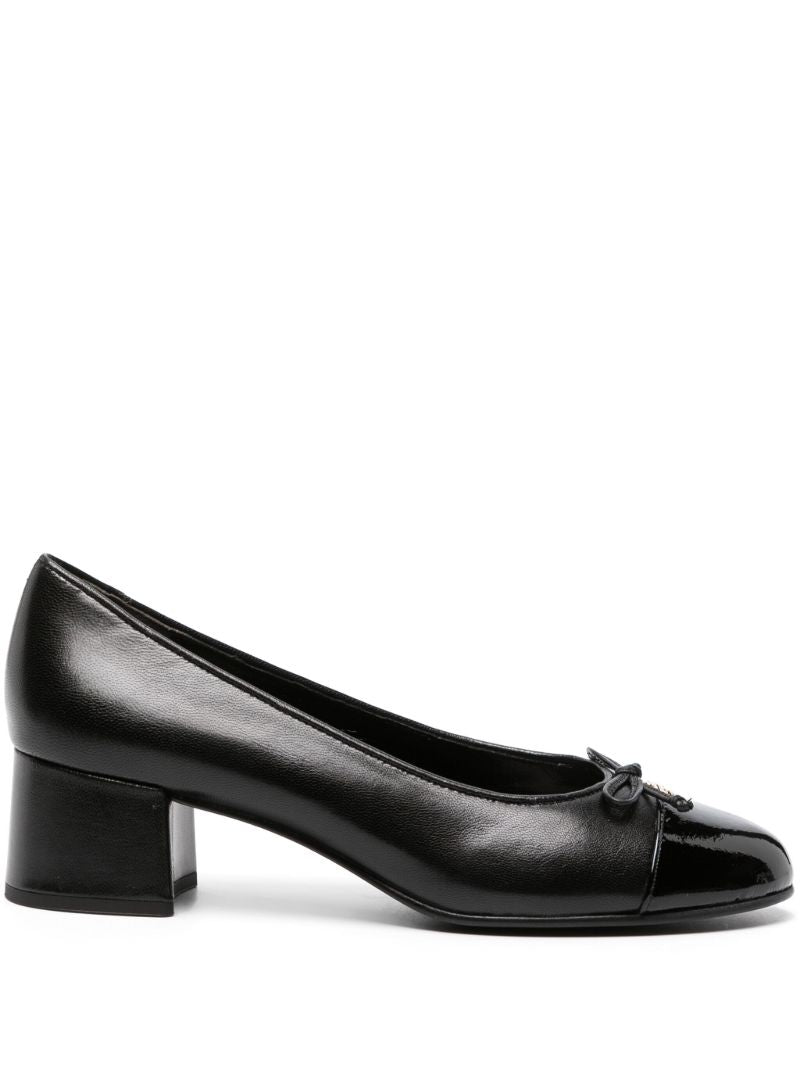 Black 45 Leather Pumps