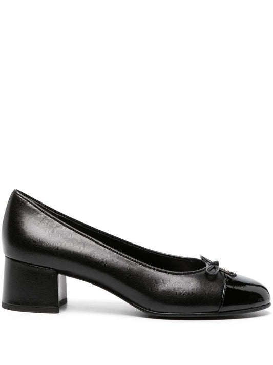 Black 45 Leather Pumps