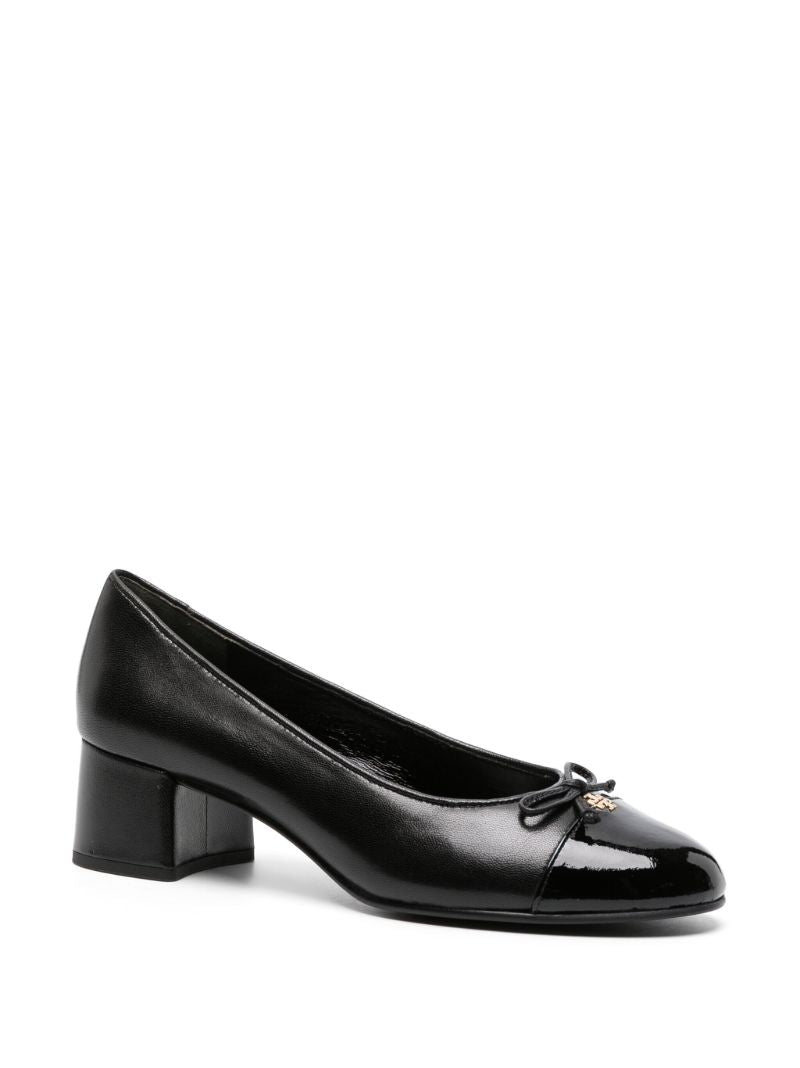 Black 45 Leather Pumps