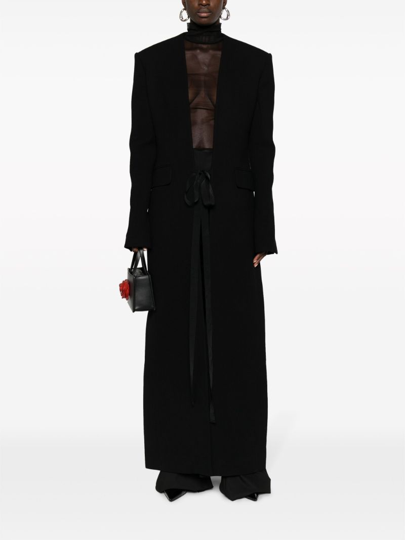 Black Virgin-wool Coat