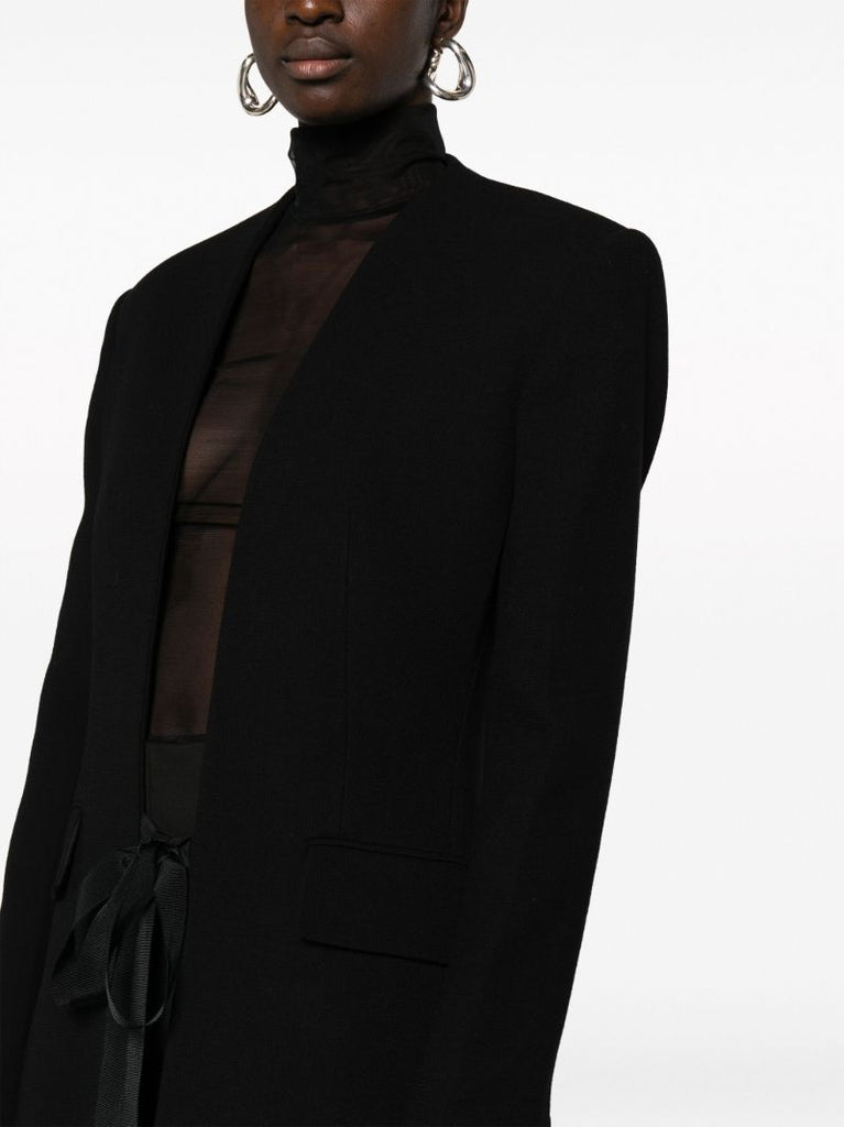 Black Virgin-wool Coat