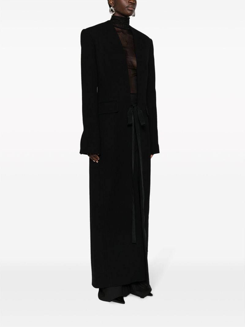 Black Virgin-wool Coat
