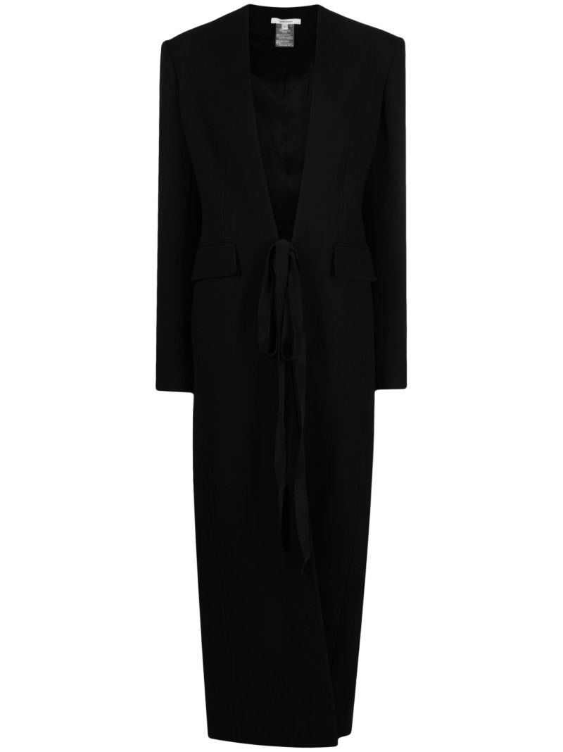 Black Virgin-wool Coat