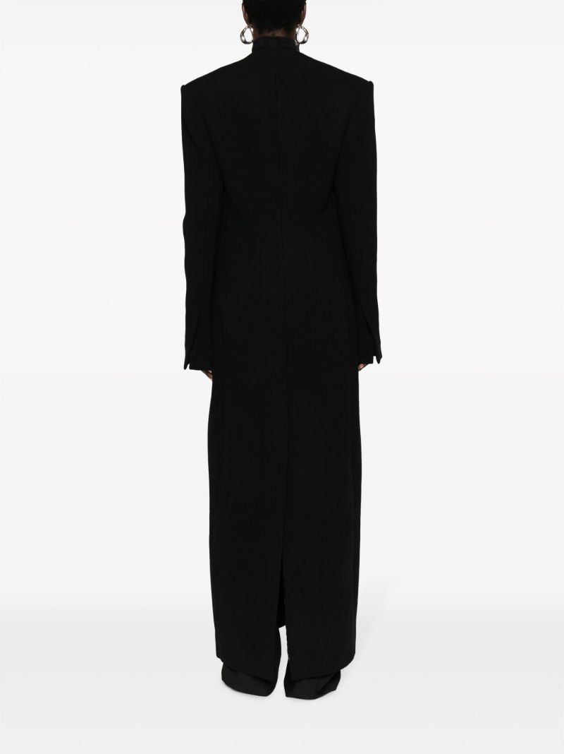 Black Virgin-wool Coat