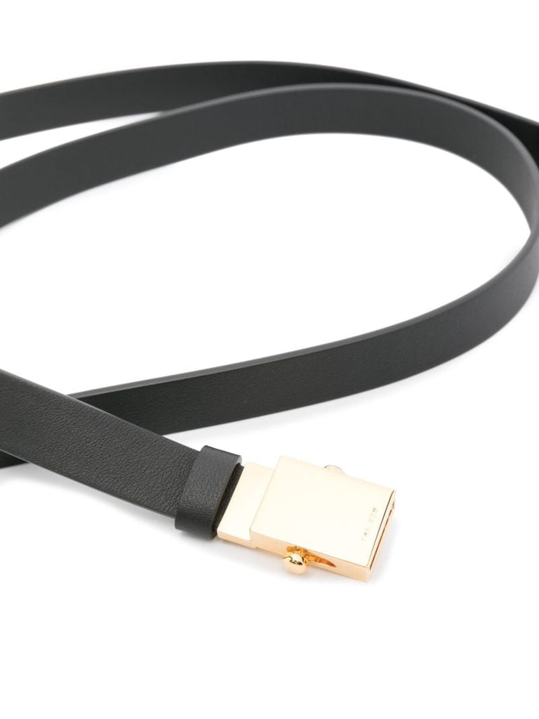 Black Brian Leather Belt