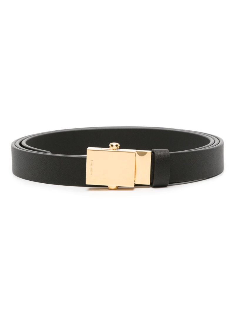 Black Brian Leather Belt