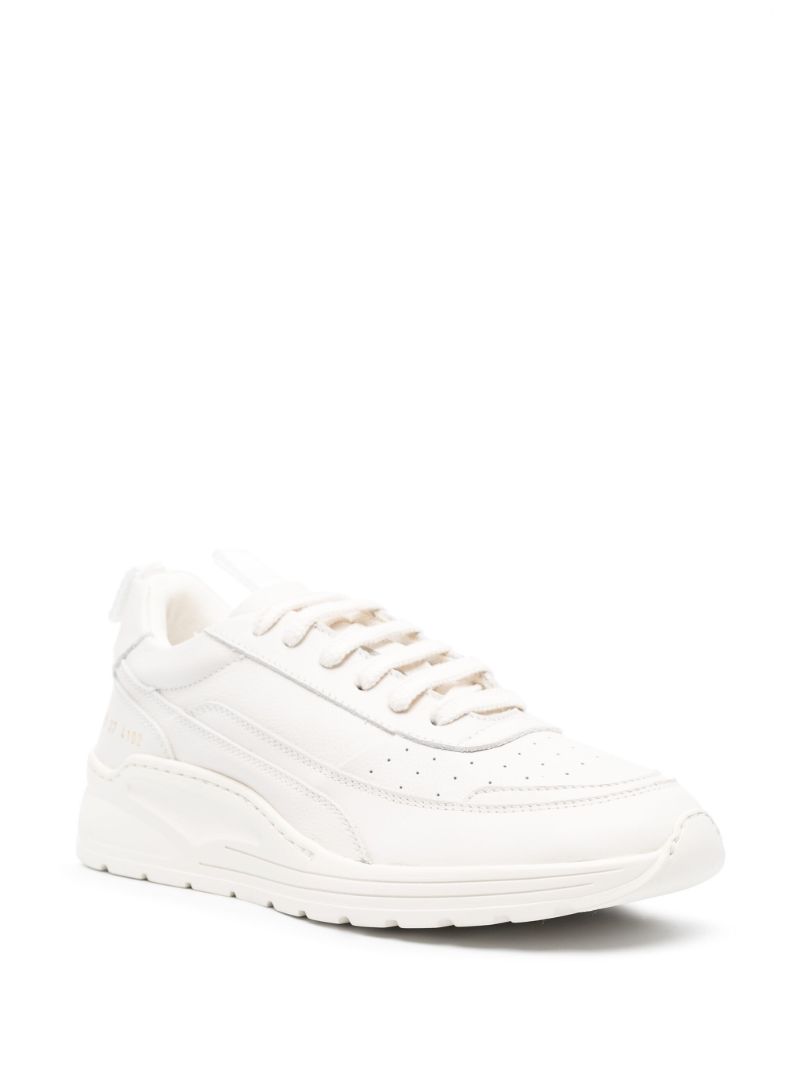Neutral Track 90 Leather Sneakers