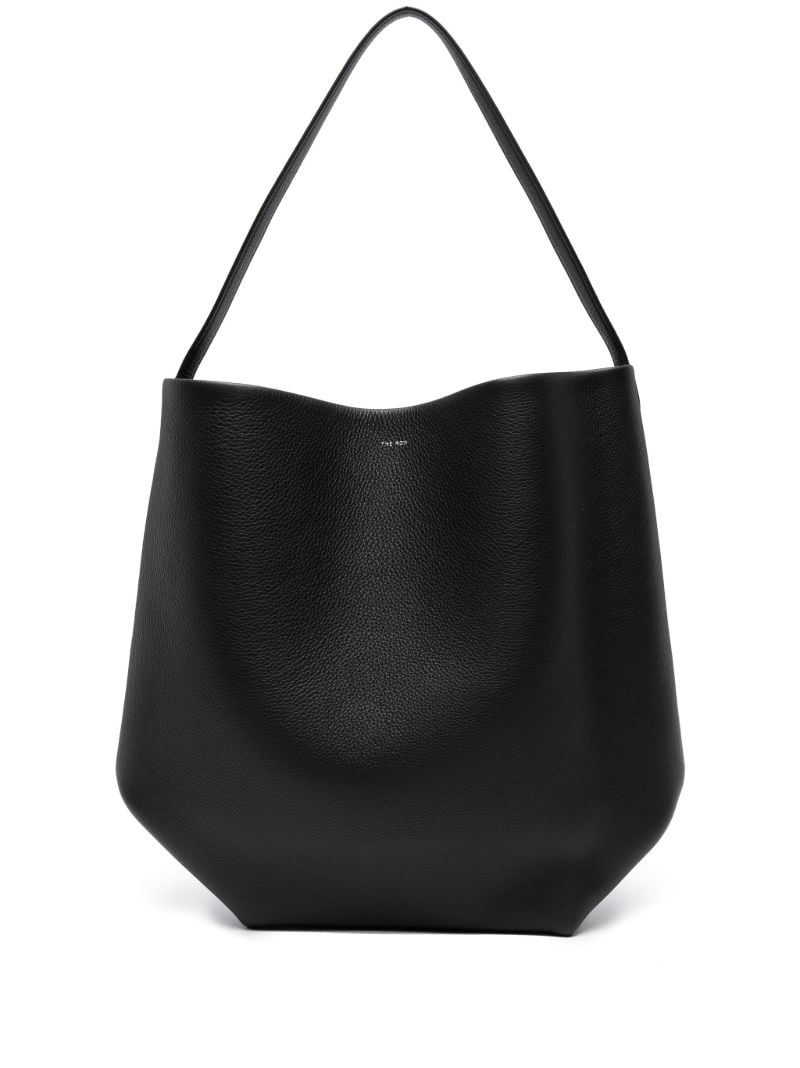 Black Large N/s Park Leather Tote Bag