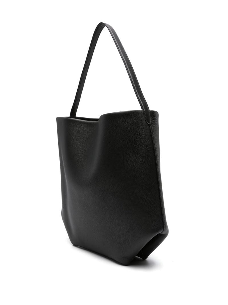 Black Large N/s Park Leather Tote Bag
