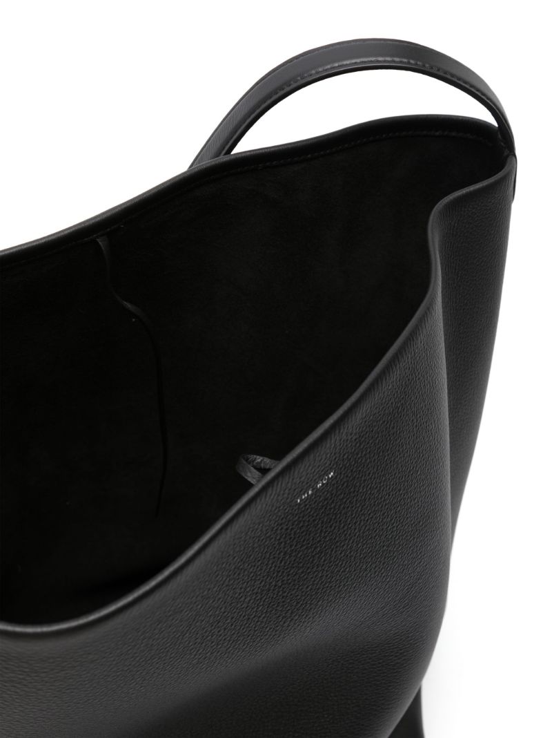 Black Large N/s Park Leather Tote Bag