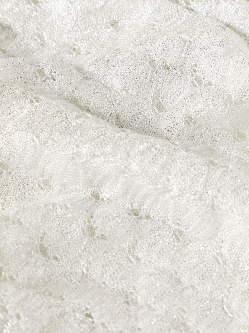 White Lace Lurex Beach Dress