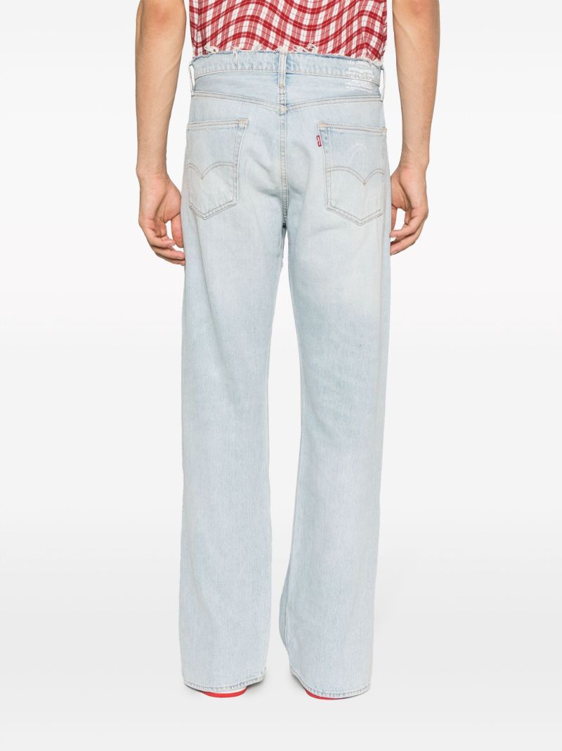X Levi's Blue 501 Straight-leg Jeans