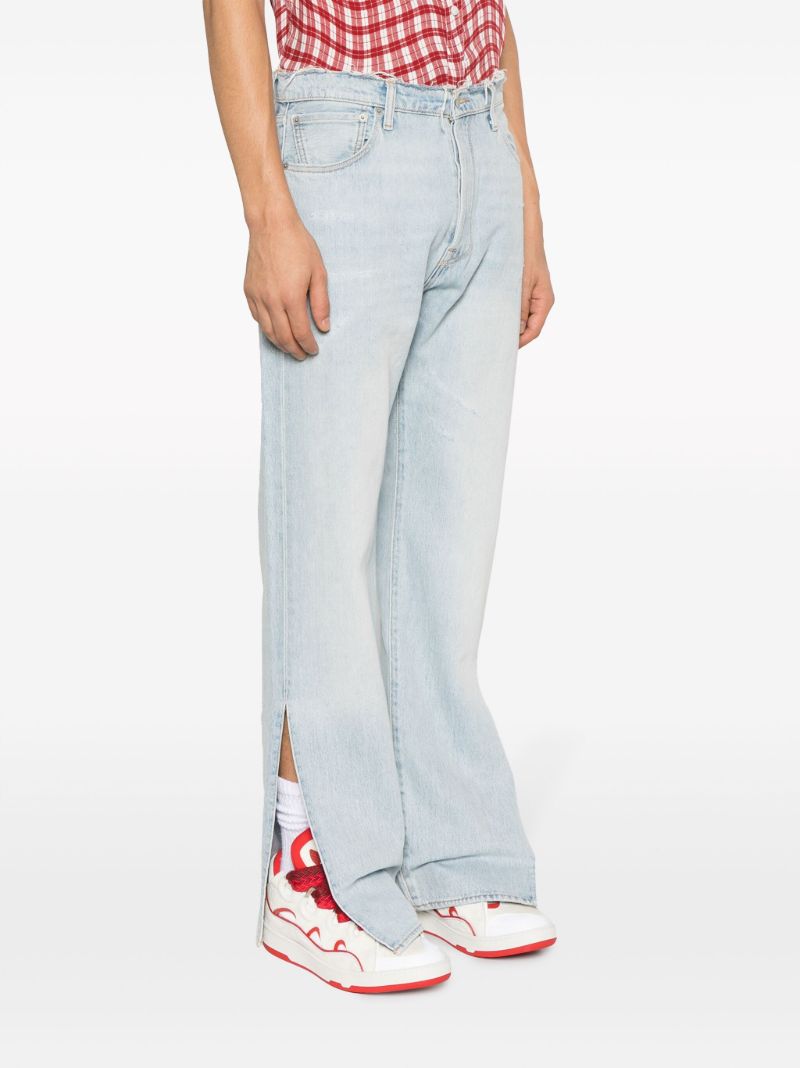 X Levi's Blue 501 Straight-leg Jeans