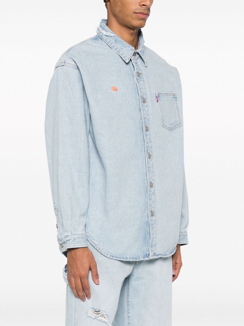X Levi's Blue Button-up Denim Shirt