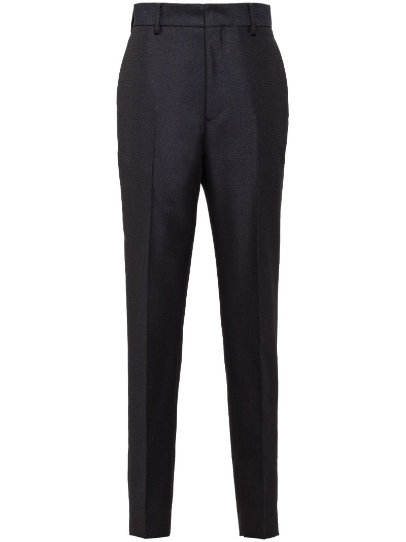 Blue Straight-leg Trousers