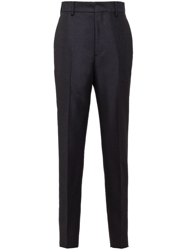 Blue Straight-leg Trousers