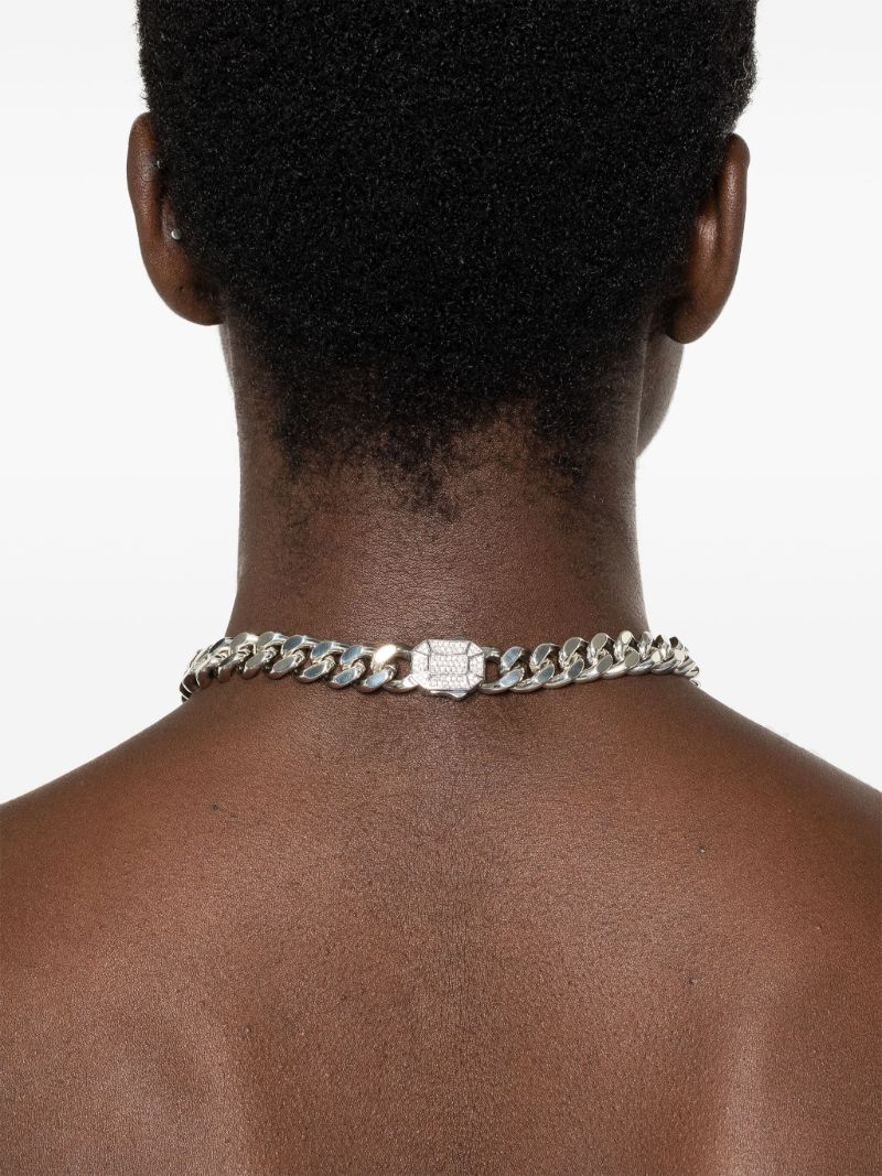 18k White Gold Dimitri Diamond Necklace