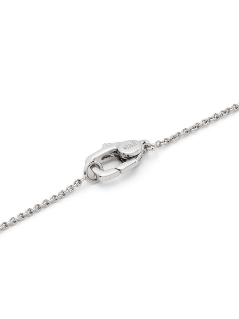 18k White Gold Hug Diamond Necklace