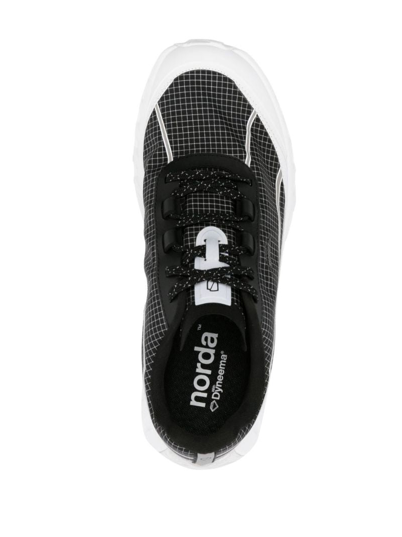 Black 002 Lace-up Performance Sneakers