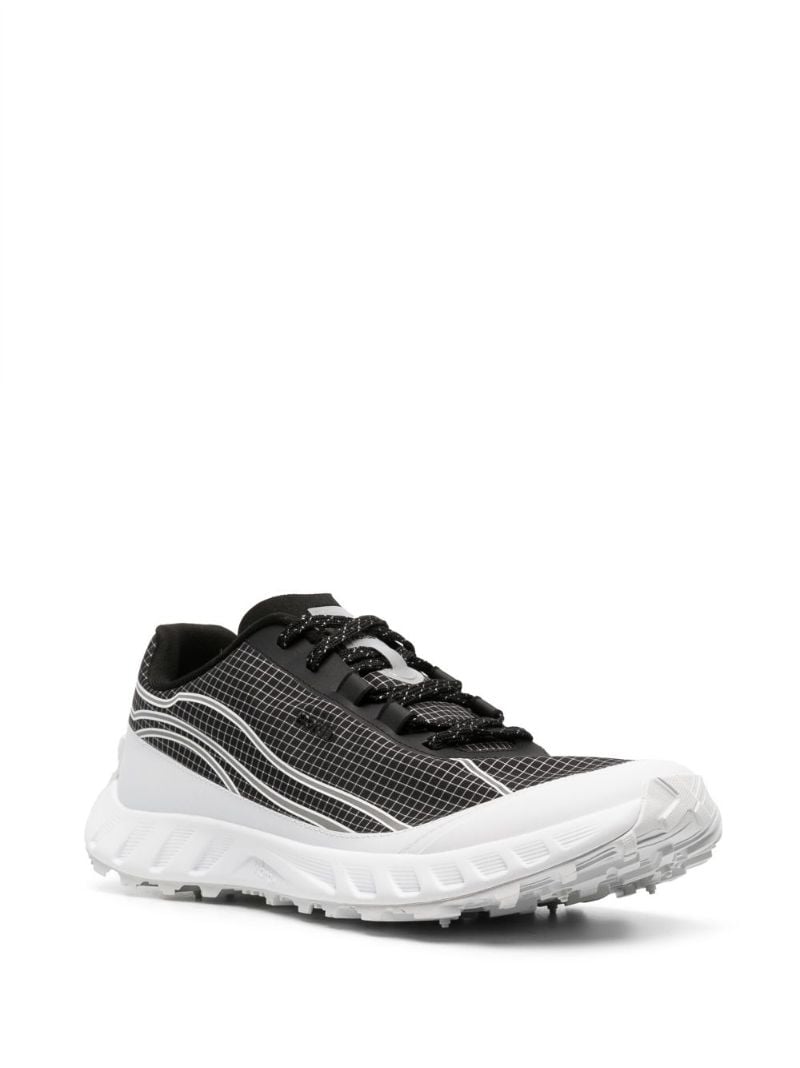 Black 002 Lace-up Performance Sneakers