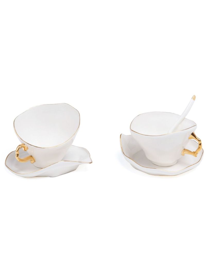 White Meltdown Tea Set