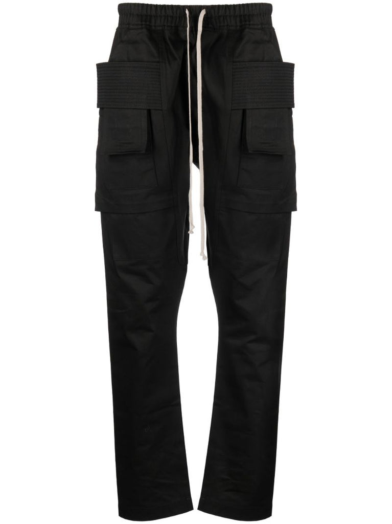 Black Creatch Cargo Pants