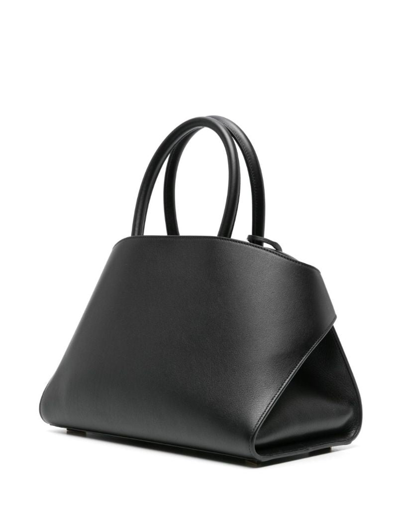 Black Hug Leather Tote Bag