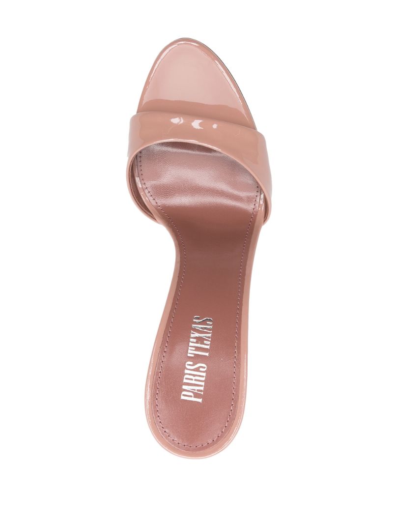 Pink Lidia 105 Patent Leather Mules
