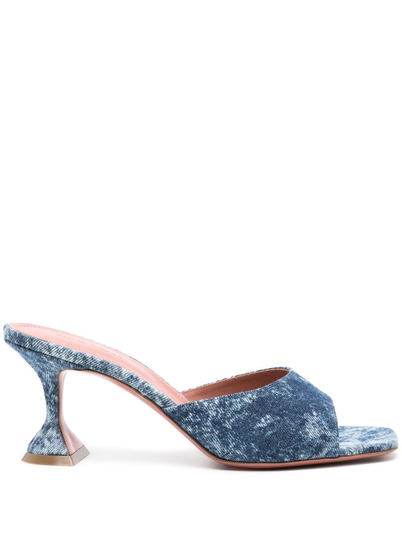 Blue Lupita 70 Denim Mules