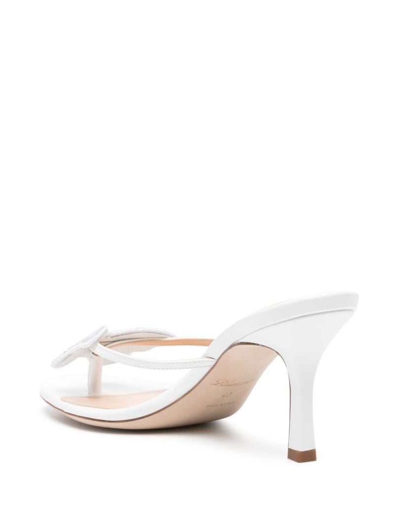 White Butterfly 75 Leather Sandals