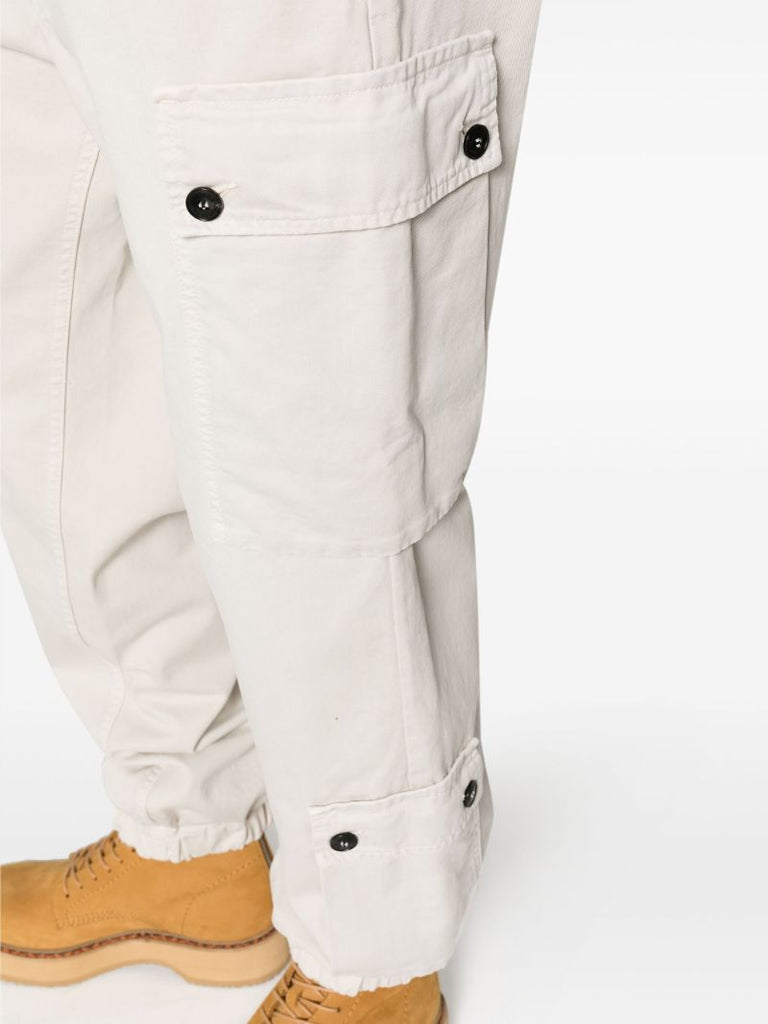 Neutral Jodi Cotton Cargo Trousers