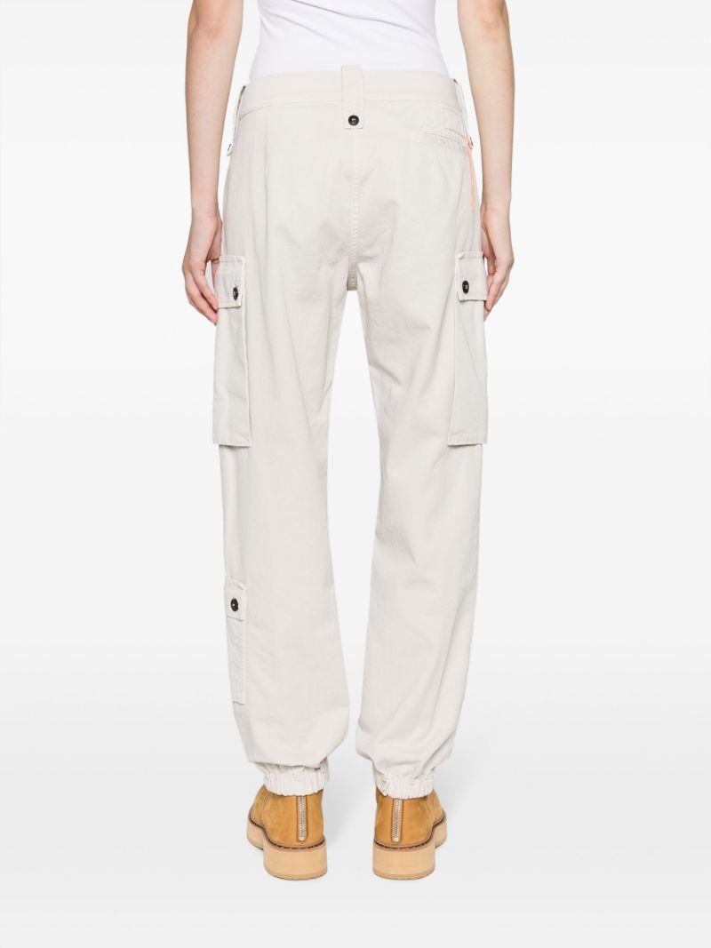 Neutral Jodi Cotton Cargo Trousers