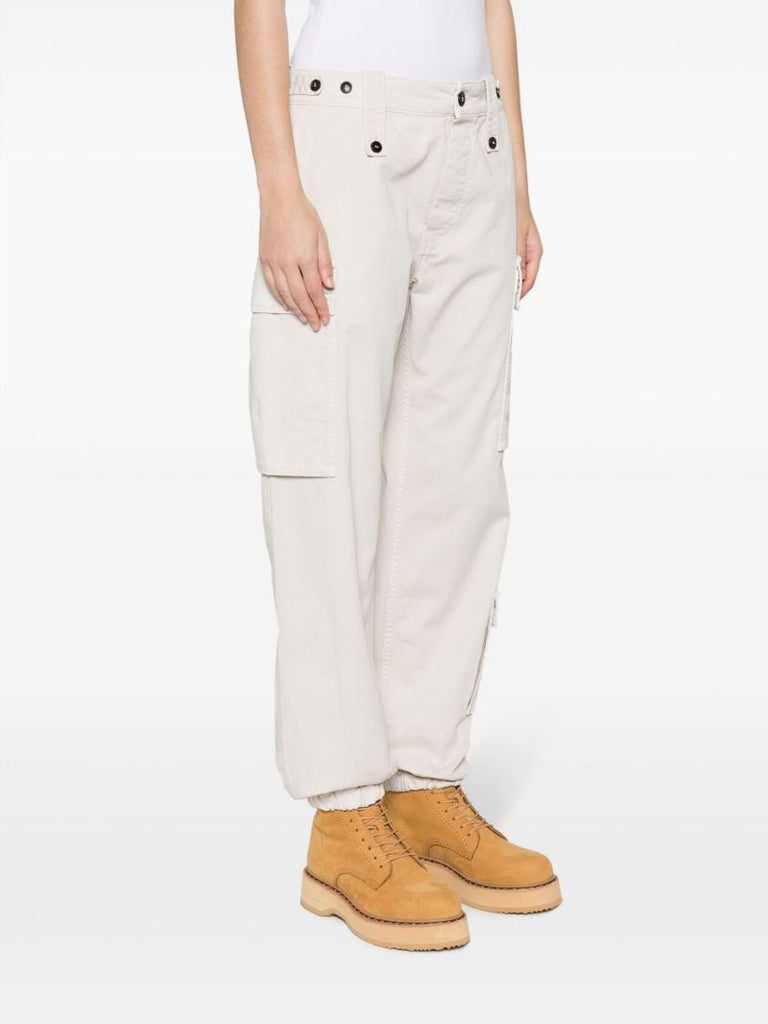 Neutral Jodi Cotton Cargo Trousers