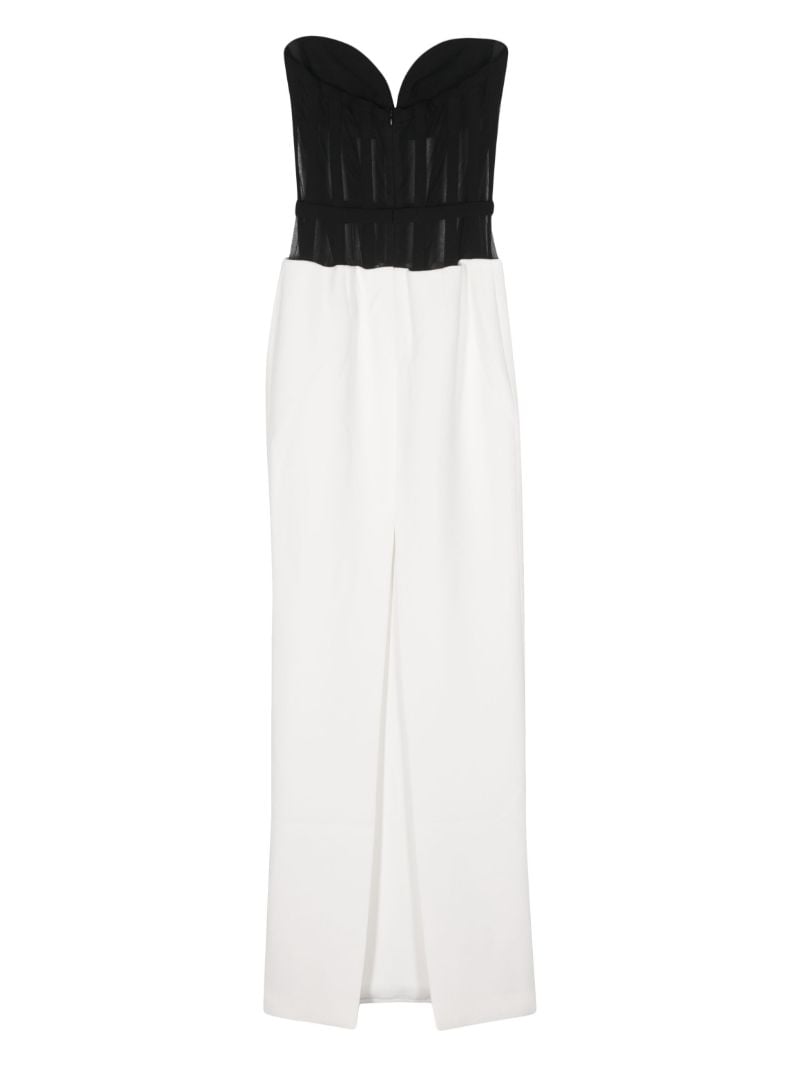 White Panelled Corset-bodice Gown