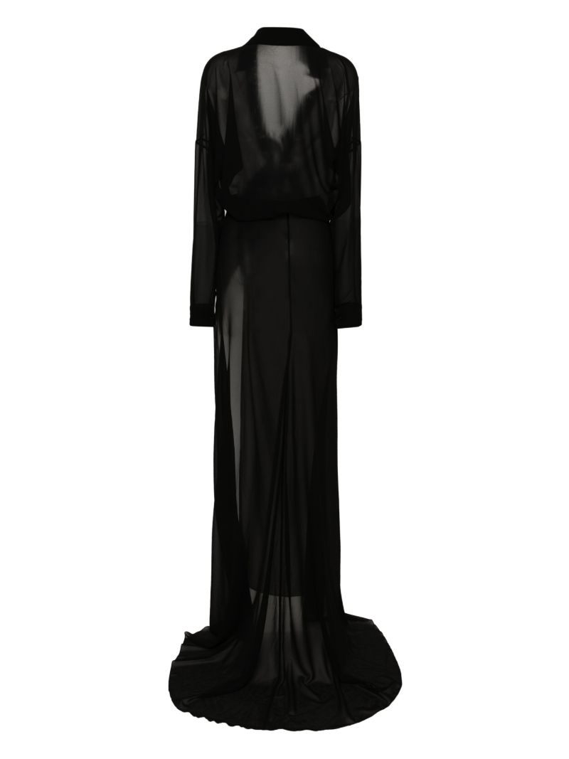 Black Sheer Maxi Dress