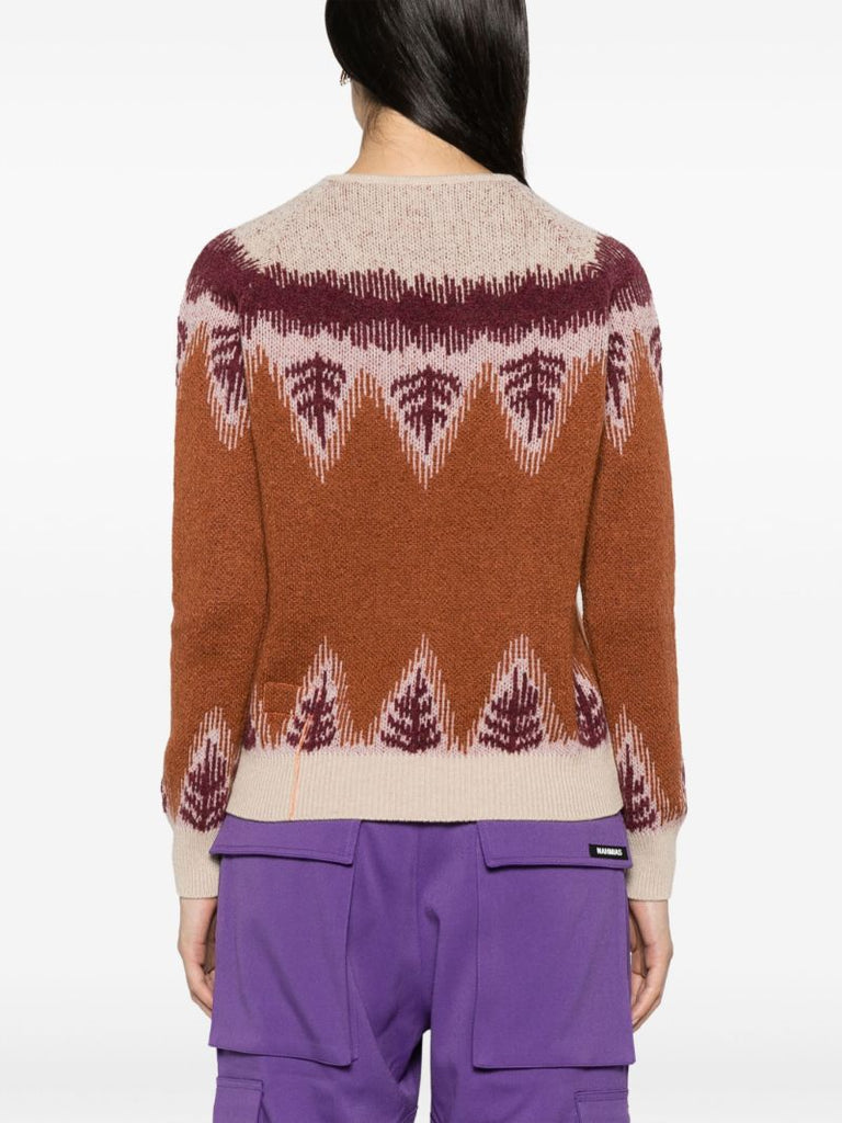 Brown Leanne Intarsia Sweater