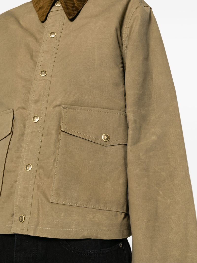 Green Fleur Waxed Cotton Jacket
