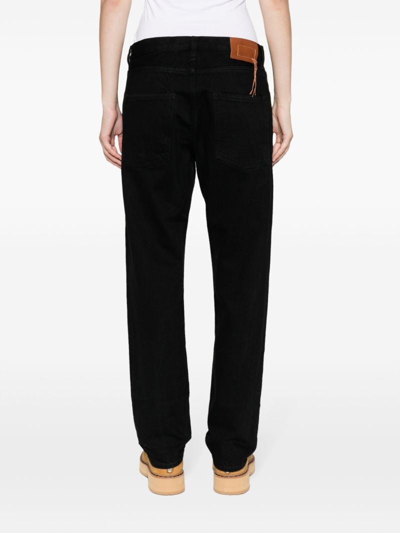Black John Straight-leg Jeans