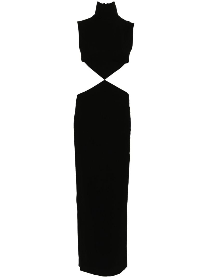 Black Cut-out Maxi Dress